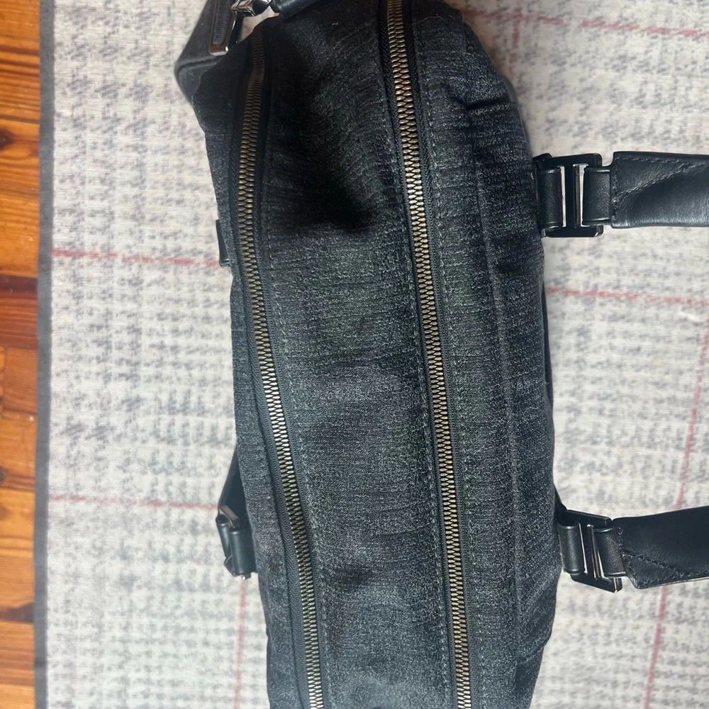 TUMI Black and Gray Men's Briefcase